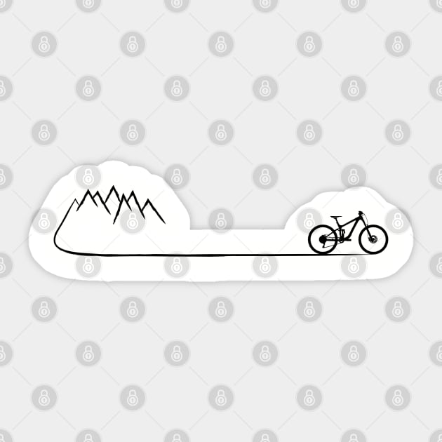 mountainbike mountain bike cycling cyclist mountain biker gift Sticker by TheOutdoorPeople